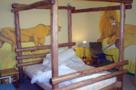 green elephant in observatory